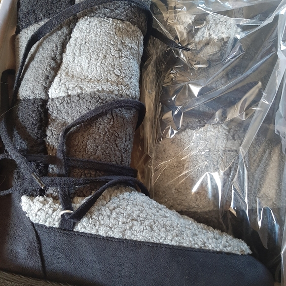 JustFab Shoes - Uggs styled fuzzy boot